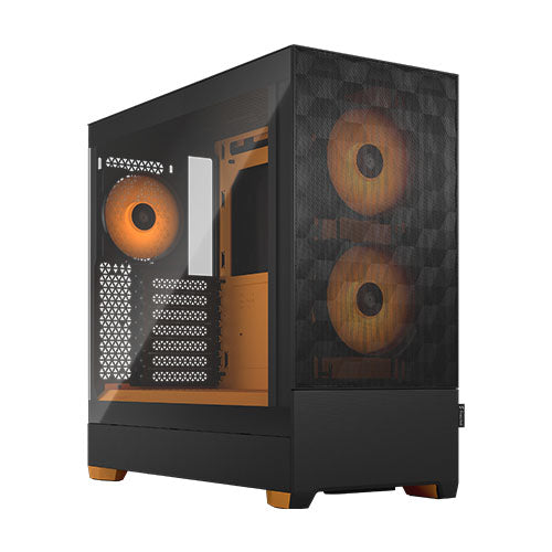 Fractal Design Pop Air RGB (Orange Core TG) Gaming Case w/ Clear Glass Window, ATX, Hexagonal Mesh Front, Orange Interior/Accents, 3 RGB Fans & ARGB Controller Fractal Design Pop Air RGB (Orange Core TG) Gaming Case w/ Clear Glass Window, ATX, Hexagonal Mesh Front, Orange Interior/Accents, 3 RGB Fans & ARGB Controller